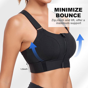Soutien-gorge de sport pour femme avec coussinets amovibles et tissu extensible pour les entraînements actifs Soutien-gorge de sport pour femme à fort impact - Product Image 4