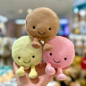 Jelly Catt French Dessert Macarons <b>Pink</b> Brown Soft Plush Food Series <b>Toy</b> Delicious Maple Syrup for Afternoon <b>Kitchen</b> Food <b>Toys</b> - Product Image 2