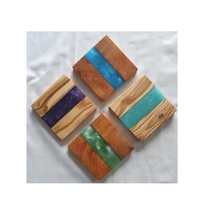Posavasos de resina y madera de diseño de moda, diseño personalizado para el hogar, Hotel, vajilla, posavasos, función ecológica - Product Image 3