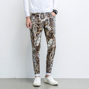 กางเกงวิ่งออกกำลังกายสำหรับผู้หญิงกางเกงวิ่งจ๊อกกิ้งหนังงูสำหรับใส่เล่นโยคะจ๊อกกิ้ง - Product Image 3