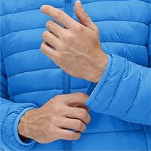 Professional Quality Latest Design Men's <b>Thin</b> Canvas <b>Puffer</b> <b>Jackets</b> with Stand Collar and Front Logo - Product Image 3