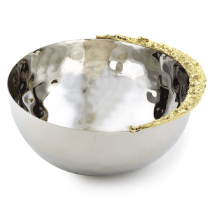 Bol à fruits décoratif en métal, bol à glace, moderne, luxueux, fait à la main, passe au lave-vaisselle, cadeau de mariage, artisanat, décoration de table - Product Image 3