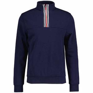 À la mode coupe décontractée personnalisé quart Zip sweat doux polaire col haut à manches longues couleur unie hommes 1/4 Zip Golf pull - Product Image 5