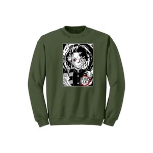 Sudadera informal de algodón 100% para colección de Anime de invierno con estampado de pecho personalizable y cuello redondo 280gsm + logotipo en la parte delantera - Product Image 4