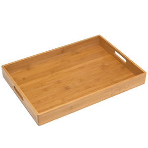 Plateau de rangement alimentaire en bambou de base, personnalisation disponible - Product Image 1