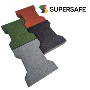 Precio al por mayor de alta calidad, adoquines de goma de enclavamiento, larga vida útil, adoquines de hueso de perro en T de goma para yardas o caminos de carritos de golf - Product Image 4