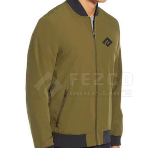 Fabricant pakistanais 2025 Vestes bomber d'hiver pour hommes sur mesure imperméables à col montant avec logo frontal - Product Image 3