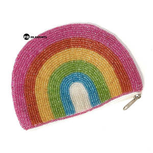 Pochette à fermeture éclair vintage faite à la main perlée grande soeur porte-monnaie à paillettes broderie luxe fête mode portefeuille sac cadeau personnalisé - Product Image 4