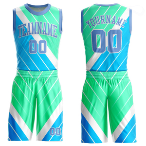 Vente en gros d'uniformes de basket-ball en maille respirante de qualité supérieure personnalisés par sublimation avec logo imprimé personnalisé Fabriqué au Pakistan - Product Image 5