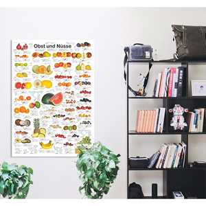 Póster Moderno DIN A1 Alemán de Frutas y Nueces para Decoración de Pared - Product Image 5