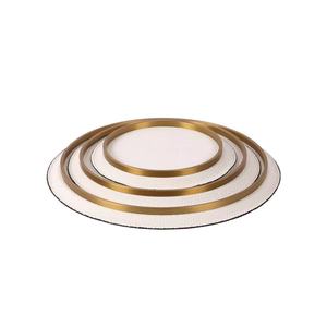 Présentoir à bijoux T-172Durable plateau en cuir décoration de la maison belle <span class=keywords><strong>Dubai</strong></span> <span class=keywords><strong>Diner</strong></span> plateau de salle de bain en métal de luxe - Product Image 3