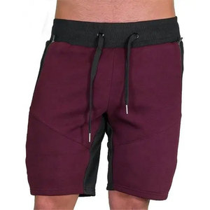 Custom Printed Logo High Street <b>Men's</b> Double Layer Mid Waist Knitted Cotton <b>Fleece</b> <b>Shorts</b> Premium Quality Vintage Streetwear - Product Image 1
