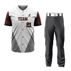 Uniforme de béisbol hecho a medida de alta calidad Uniforme de béisbol de gran venta Uniforme de béisbol de equipo - Product Image 1