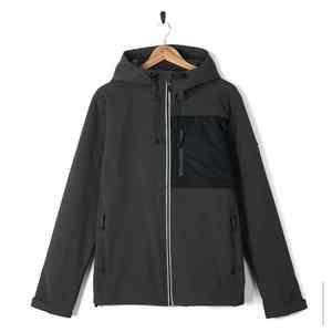 Veste coupe-vent à demi-zip personnalisée à la vente chaude, taille sur mesure, 100% polyester, revêtement imperméable en PU personnalisé sur le devant, camouflage - Product Image 1