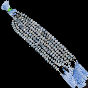 Moonstone <b>Beads</b>, Moonstone Faceted <b>Beads</b>, Coated <b>Blue</b> Moonstone Gemstone Rondelle <b>Beads</b>, Moonstone <b>Beads</b> Jewelry Making, - Product Image 1