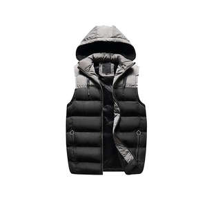 OEM Unisex Lightweight Canvas Puffer Vest Custom Made Water-Resistant and Packable for Winter New Design Men's Jacket - Product Image 3