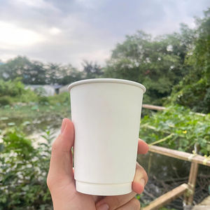 Vasos de Café Aislados de Doble Pared con Recubrimiento de PE de Alta Calidad GREEN NEST con Logotipo Personalizado para Bebidas Calientes - Product Image 1