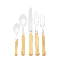 Hôtel et restaurant Meilleures ventes Conception royale sans danger pour les aliments Ensemble de couverts en métal à poignée en résine de 5 pièces du fournisseur indien - Product Image 1