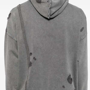 Nouveau Style Hommes Hiver Distressed Pull Hoodies 100% Coton Streetwear Haute Qualité - Product Image 4