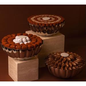 Bol à chocolat en métal aluminium de qualité exclusive Admirable Flower Design Table Top Bol à chocolat Bonbons Bol de service à vendre - Product Image 4