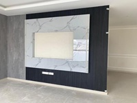 Revêtement mural composite bois-PVC de haute qualité, écologique, effet marbre 3D, insonorisant, imperméable, ignifuge et fluorescent pour chambre et salle à manger