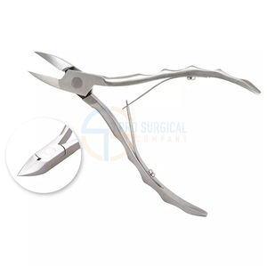3PRO Professional Stainless Steel <b>Cuticle</b> Nail Nipper with Plastic Grip for Personal and Salon use - Product Image 1