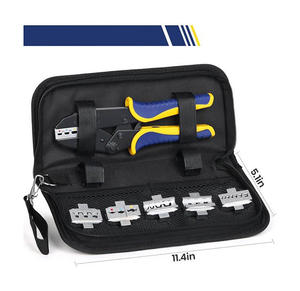 Portaherramientas de Tela Oxford de PU de Alta Calidad |   Bolsa de Almacenamiento Multiusos |   Estuche Organizador Portátil para Matrices de Crimpadora de Cables | - Product Image 3