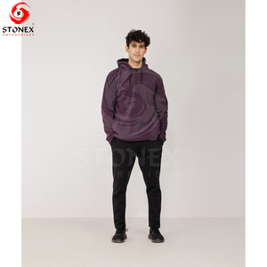 Men's 100% Cotton Custom Hoodie <b>Thick</b> Heavy Weight <b>Fleece</b> for Winter Printed Logo Plain Dyed - Product Image 4