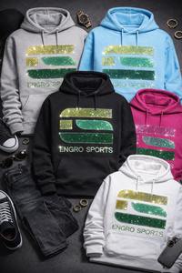 Sudadera con Pedrería de Algodón 100% de Alta Calidad al por Mayor, Fabricante de Sudaderas con Pedrería, Sudadera de Mezclilla con Pedrería, Sudadera de Algodón con Rasgaduras, Nueva - Product Image 4