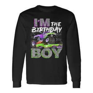 T-shirt a maniche lunghe coordinata per la festa di compleanno del bambino, ideale per la famiglia, abbigliamento promozionale per feste - Product Image 1