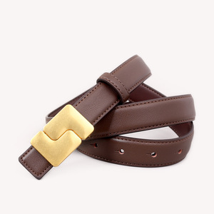 Ceinture en cuir véritable avec boucle ardillon Ceinture classique en cuir véritable de haute qualité pour hommes - Product Image 6