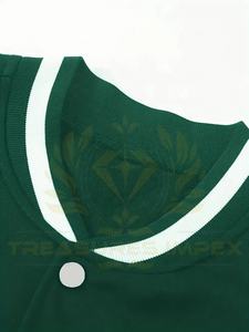 Veste de baseball décontractée en toile et laine pour hommes avec col montant raglan surdimensionné Veste polaire chaude printemps automne hiver - Product Image 2