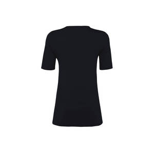 ชุดบอดี้สูทคอกลมแขนสั้นถักสีดำ - Product Image 3