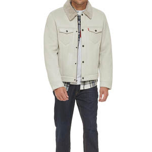 Blouson Bomber d'Hiver pour Homme de Haute Qualité, Col Montant, Style Urbain, Écologique, Anti-UV, en Cuir Enduit OEM - Product Image 2