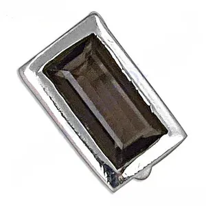 Handmade <b>Boho</b> Statement <b>Ring</b> for Women Daily Wear Silver <b>Ring</b> with Smoky Quartz Stone Cut Topaz and Pearl Platinum Material - Product Image 2