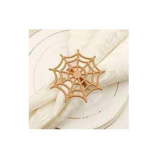 En bois audacieux coeur forme rond de serviette décor de Table luxe métal Designer vaisselle haute qualité rond en vrac rond de serviette anneau - Product Image 5