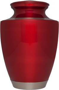 สำหรับผู้ใหญ่สุสานฝังศพโกศสำหรับเถ้ากระดูกมนุษย์ทำจากอะลูมิเนียมงานแฮนด์เมดขนาดใหญ่สีฟ้าน้ำทะเล - Product Image 4