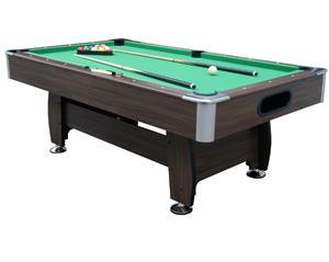 Table de billard snooker commerciale américaine de quatrième génération en bois massif avec poches en cuir véritable et rails en acier, table de billard pour la maison - Product Image 1