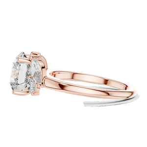 Bague à trois pierres en diamant de laboratoire 3,88 CT pour femmes, clarté VVS-VS EF, or 18 carats, 14 carats, 10 carats et argent 925, rose, jaune, blanc - Product Image 6