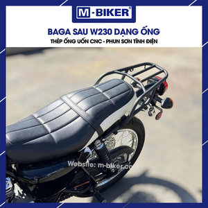 M-BIKER Kawasaki W230 Classic Retro Tail Bag CNC Bent Steel Tube Luggage Rack Retrofit/Upgrade Model - Product Image 2