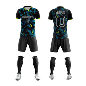 ชุดฟุตบอลแขนสั้นสำหรับเด็กเสื้อฟุตบอลสำหรับผู้ชายเสื้อดีไซน์พิมพ์ซับลิเมชัน - Product Image 3