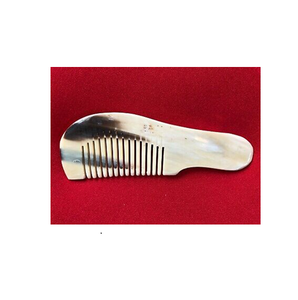 Peigne en corne de boeuf écologique fait à la main et pince à cheveux pour femmes Real Buffalo Logo pour Salon Home Styling Handmade - Product Image 6