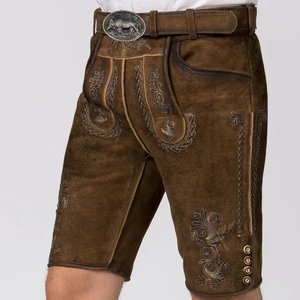 Traje de Oktoberfest, pantalones cortos Lederhosen personalizados para hombres, traje tradicional alemán, pedidos a granel, etiquetado privado - Product Image 3