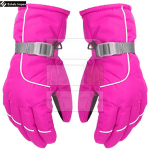 ถุงมือสกีหนังผลิตจากโรงงานโดยตรงมีโลโก้ออกแบบได้ตามต้องการ - Product Image 3