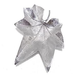 Vente en gros bol à fruits en feuille d'argent en aluminium avec nickelé pour Table de maison, bol à feuilles de fruits secs décoratif de meilleure qualité - Product Image 1