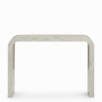 Table console décorative de luxe moderne en nacre incrustée, fabriquée à la main au Vietnam, pour salon