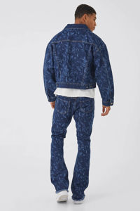 Veste courte en jean pour homme, sur mesure, bleu uni, élégante, décontractée, vêtement d'extérieur tendance, OEM, prix de gros bas - Product Image 2