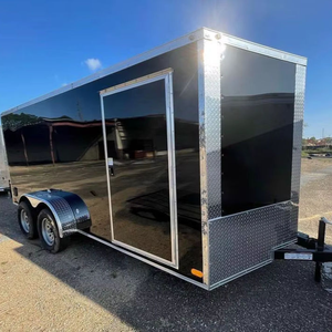 High Quality Steel Enclosed Cargo Trailer Double Axle LED <b>Lights</b> 45m Max Payload Rock Solid 5x8 7x16TA Extra Height - Product Image 4