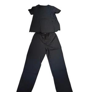 Unisex Style Short Sleeve Woven <b>Doctor</b> Hospital Scrubs Uniforms Top + Straight Pants Scrub <b>Sets</b> Surgical Suits Needle Detection - Product Image 4