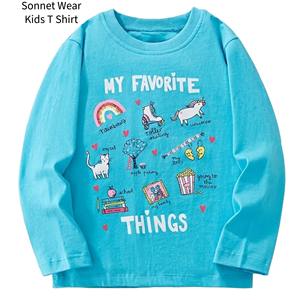 T-shirt à manches longues pour enfants, pur coton - Product Image 2